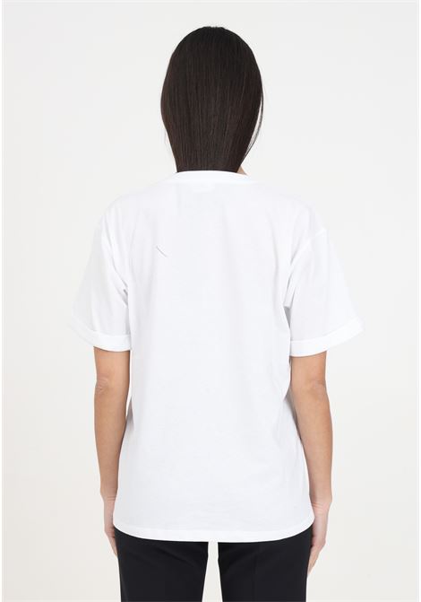 White women's t-shirt with logo on the front ELISABETTA FRANCHI | MA02341E2270